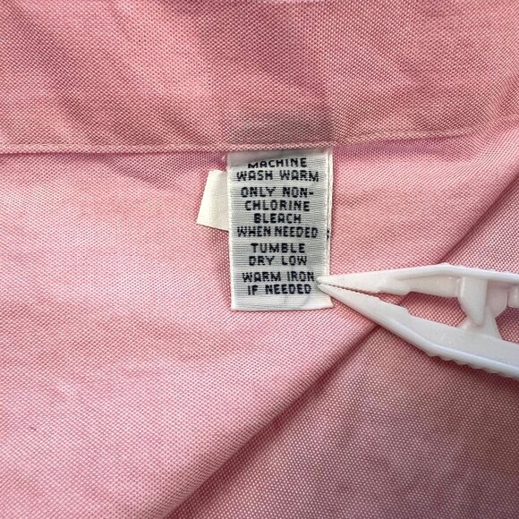 Ralph Lauren Classic Fit Mens Shirt Button Flesh Pony Long Sleeve 17 1/2 34/35 - Picture 5 of 9